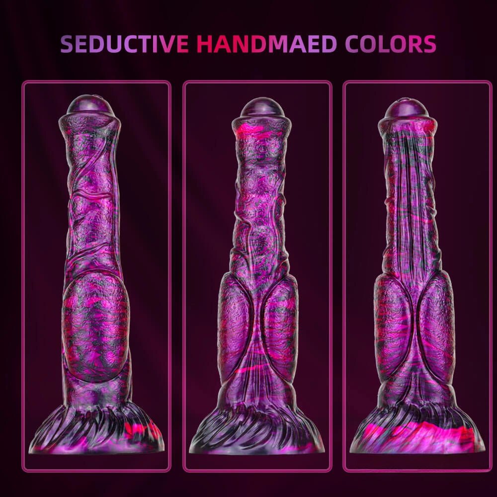 Ombre marbled horse style dildo, photo 10