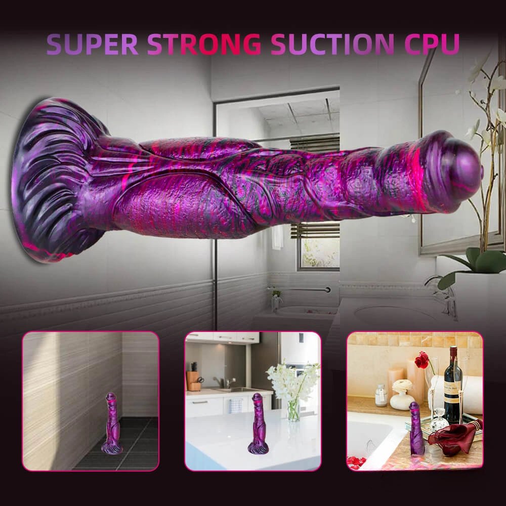 Ombre marbled horse style dildo, photo 6