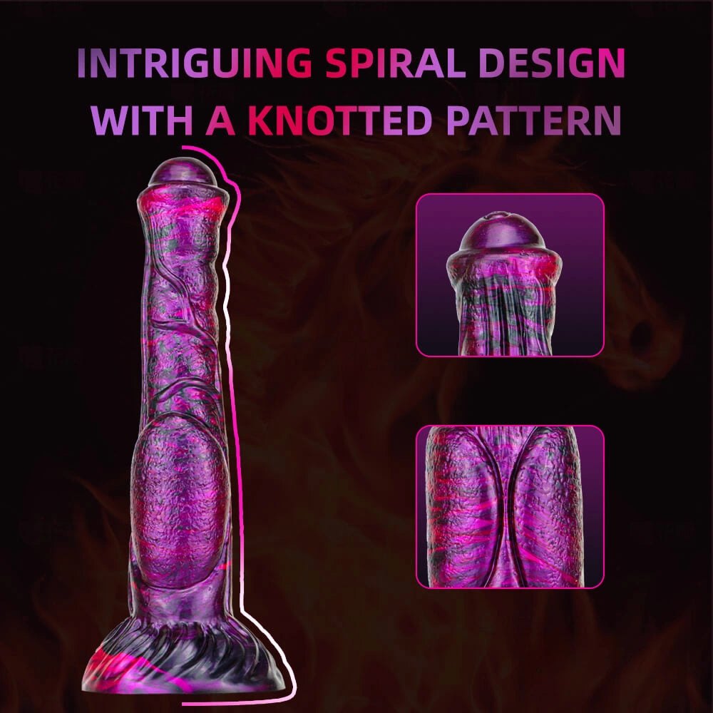 Ombre marbled horse style dildo, photo 7
