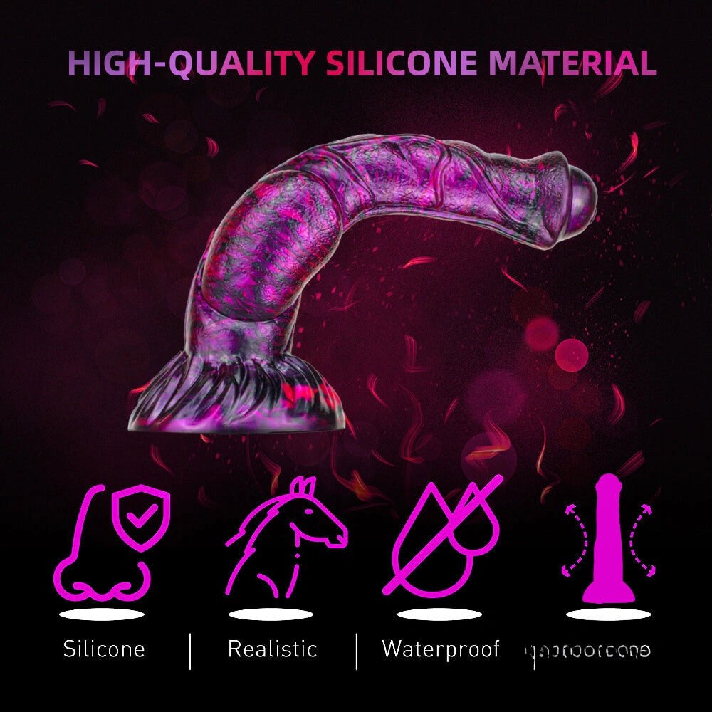 Ombre marbled horse style dildo, photo 8