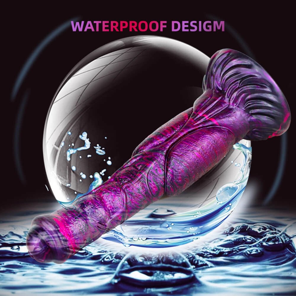 Ombre marbled horse style dildo, photo 9