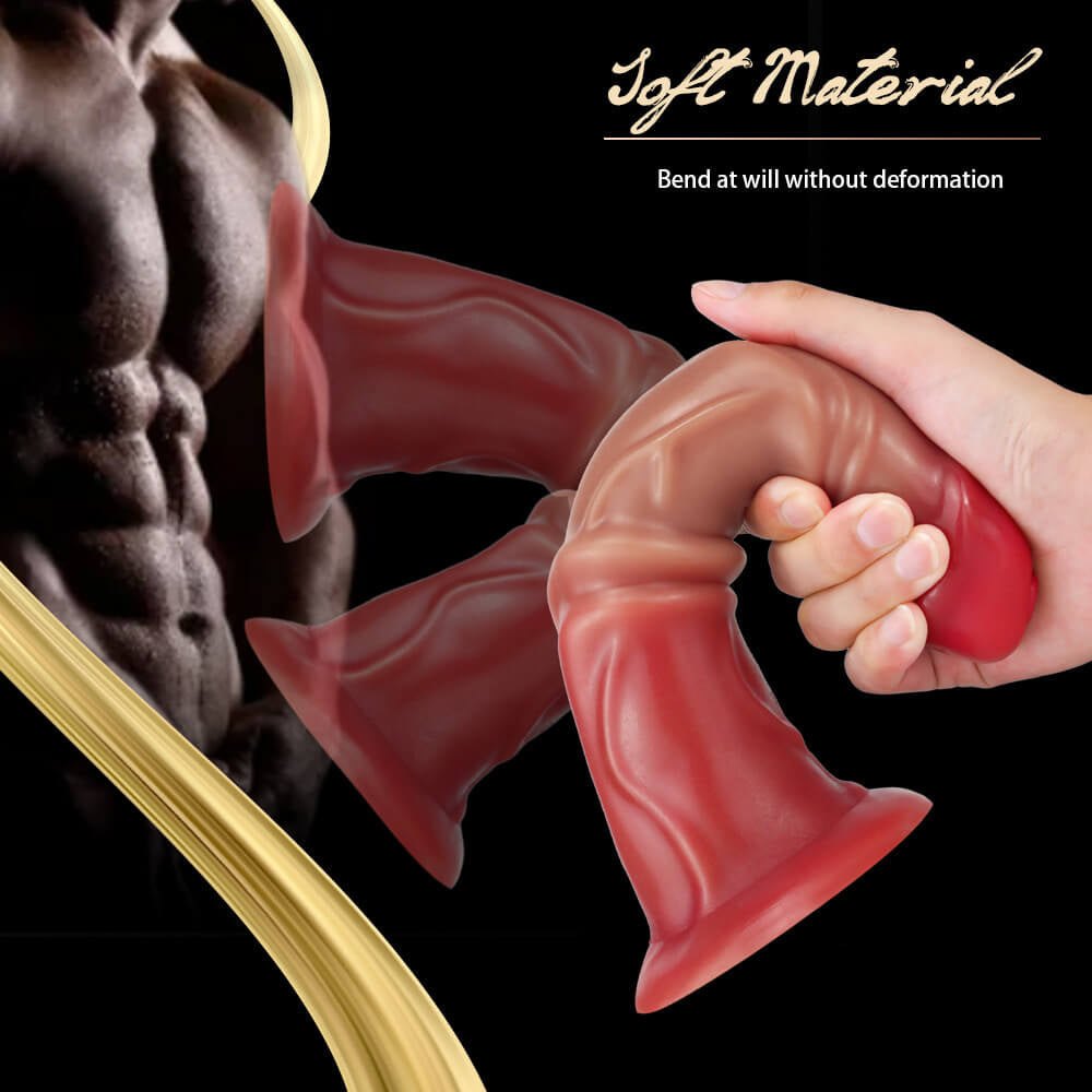 Ombre horse shaped liquid silicone dildo, photo 9