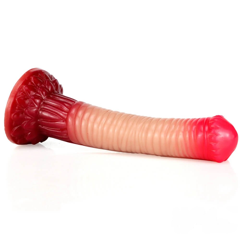 Ombre Red ombre horse-style dildo