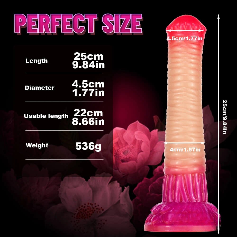 Ombre horse-style dildo, photo 12