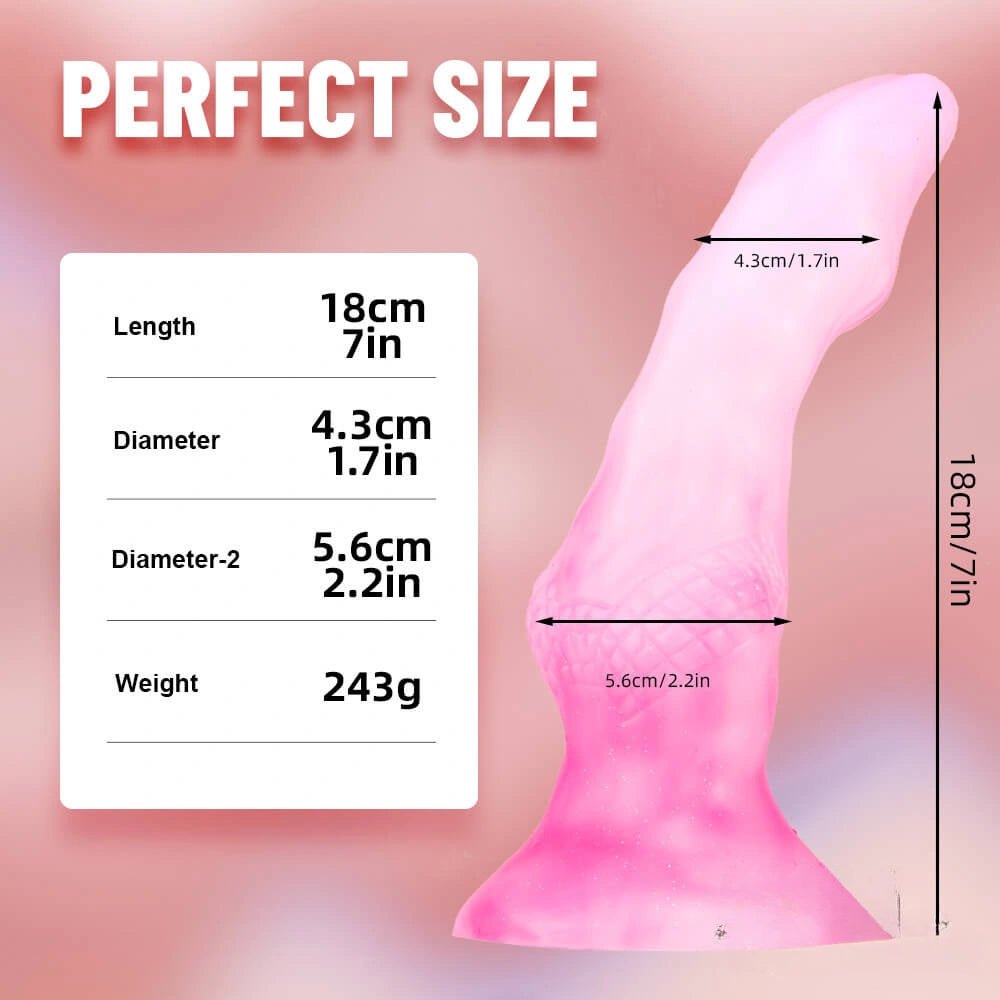Color shift knotted animal dildo, photo 3