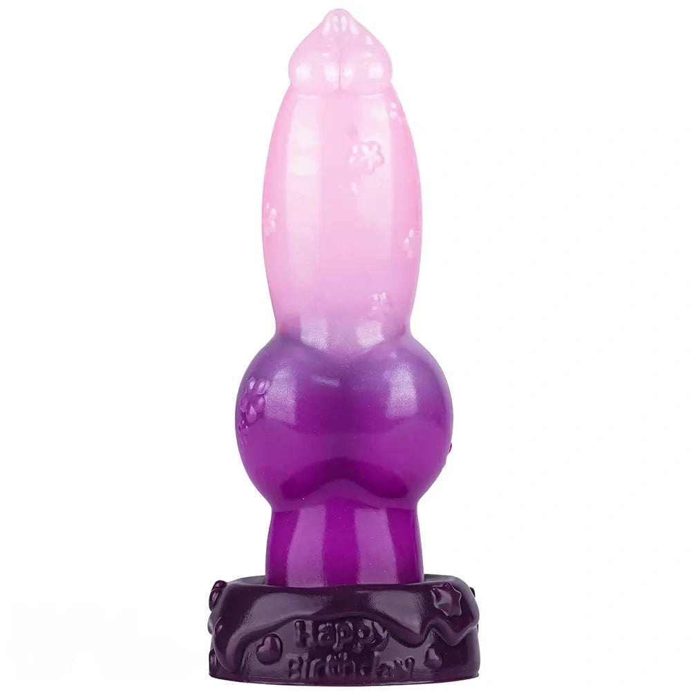 Ombre knotted animal dildo, photo 1
