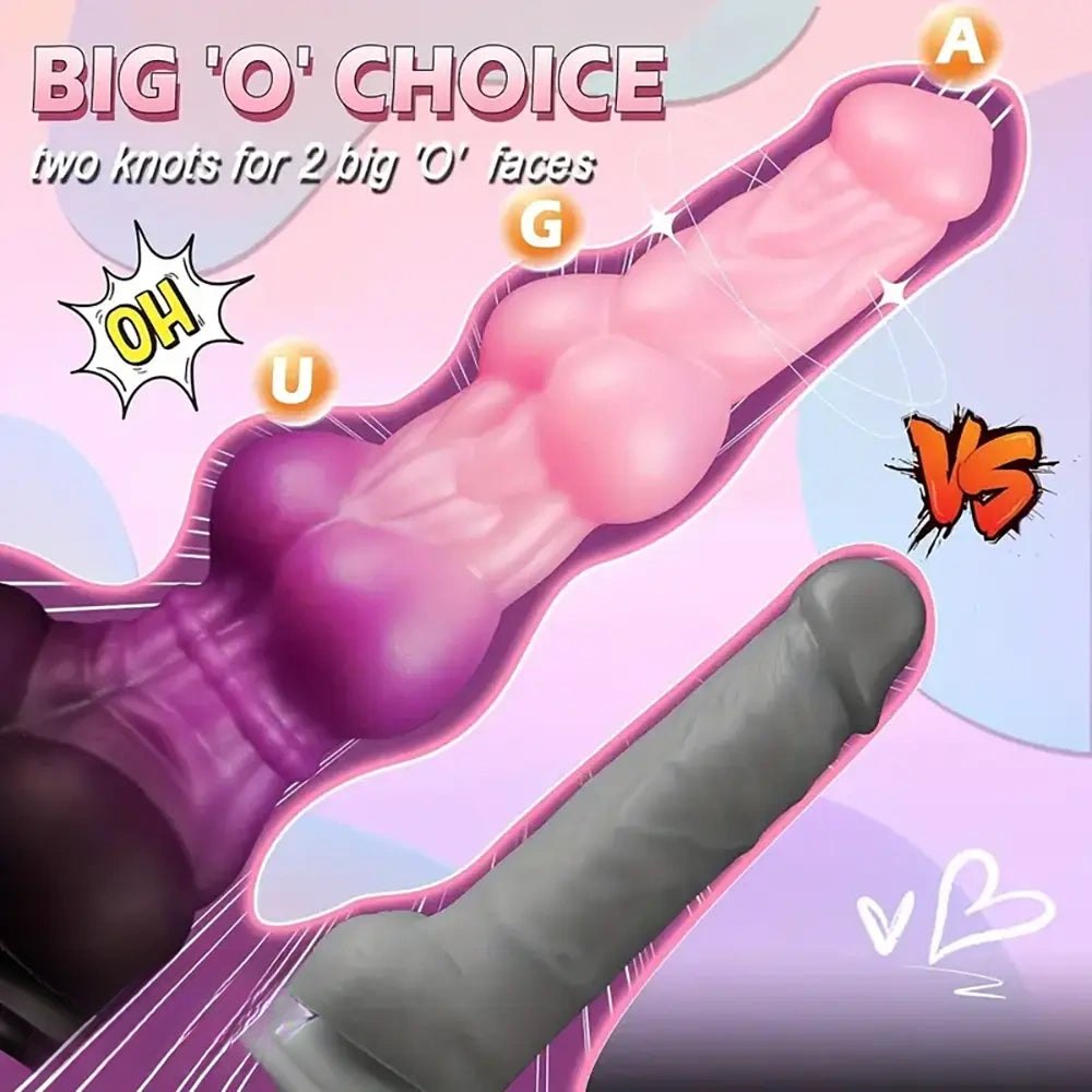 Silicone knotted animal dildo, photo 6
