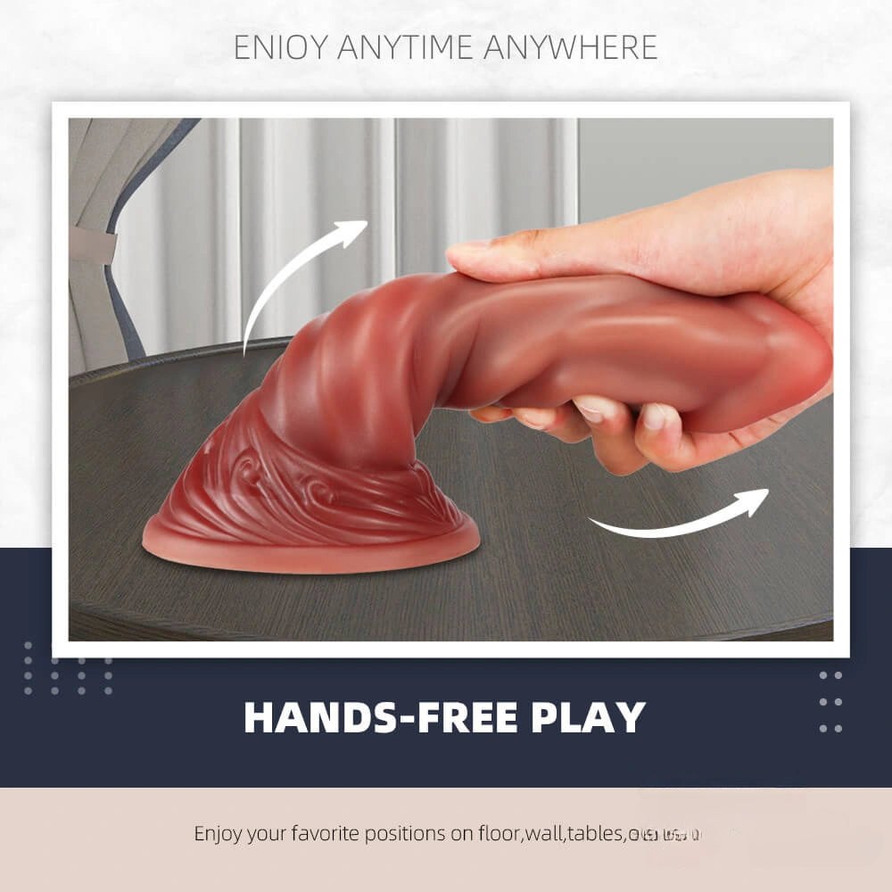 Ombre liquid silicone fantasy dildo, photo 5