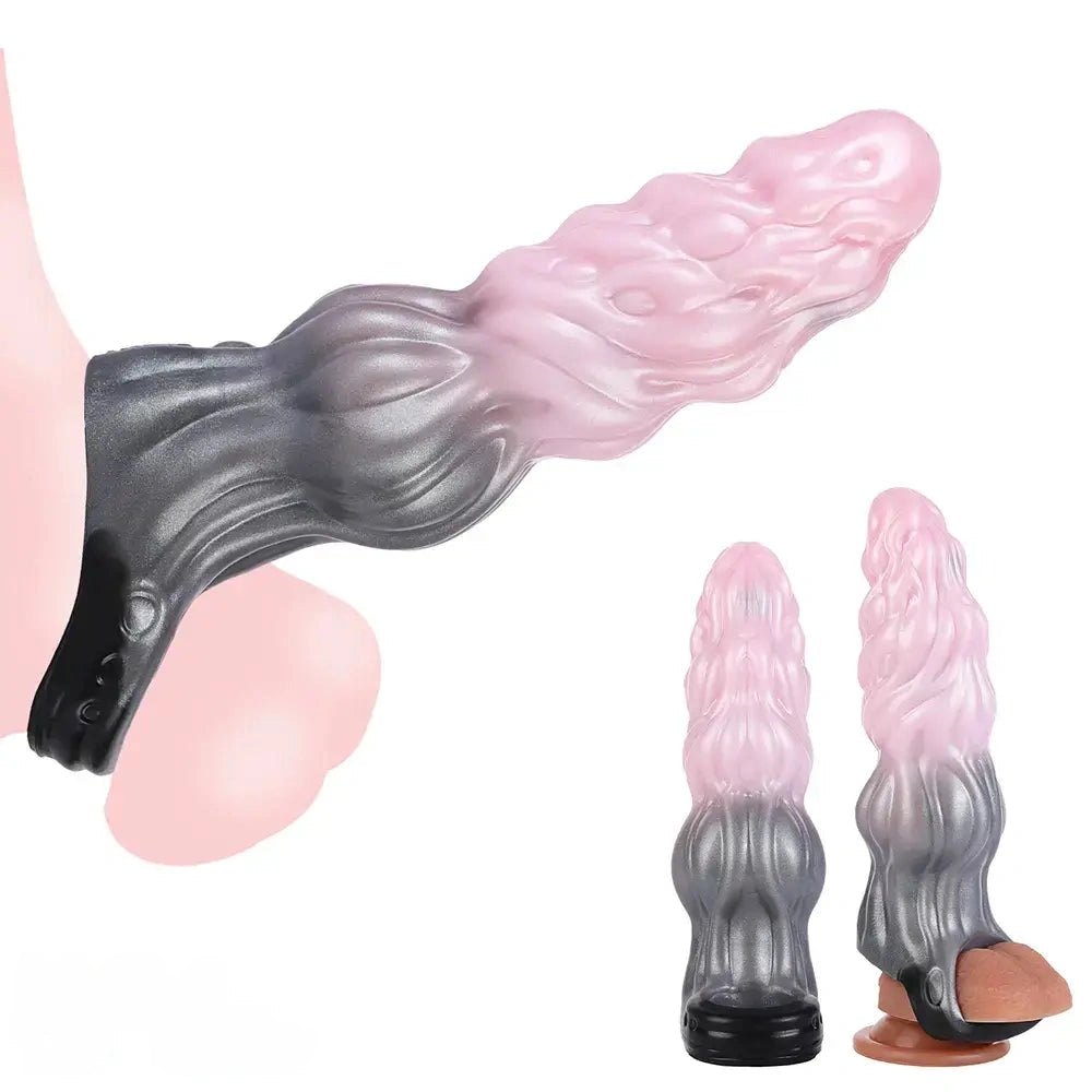 Pink fantasy ombre cock sleeve, photo 9
