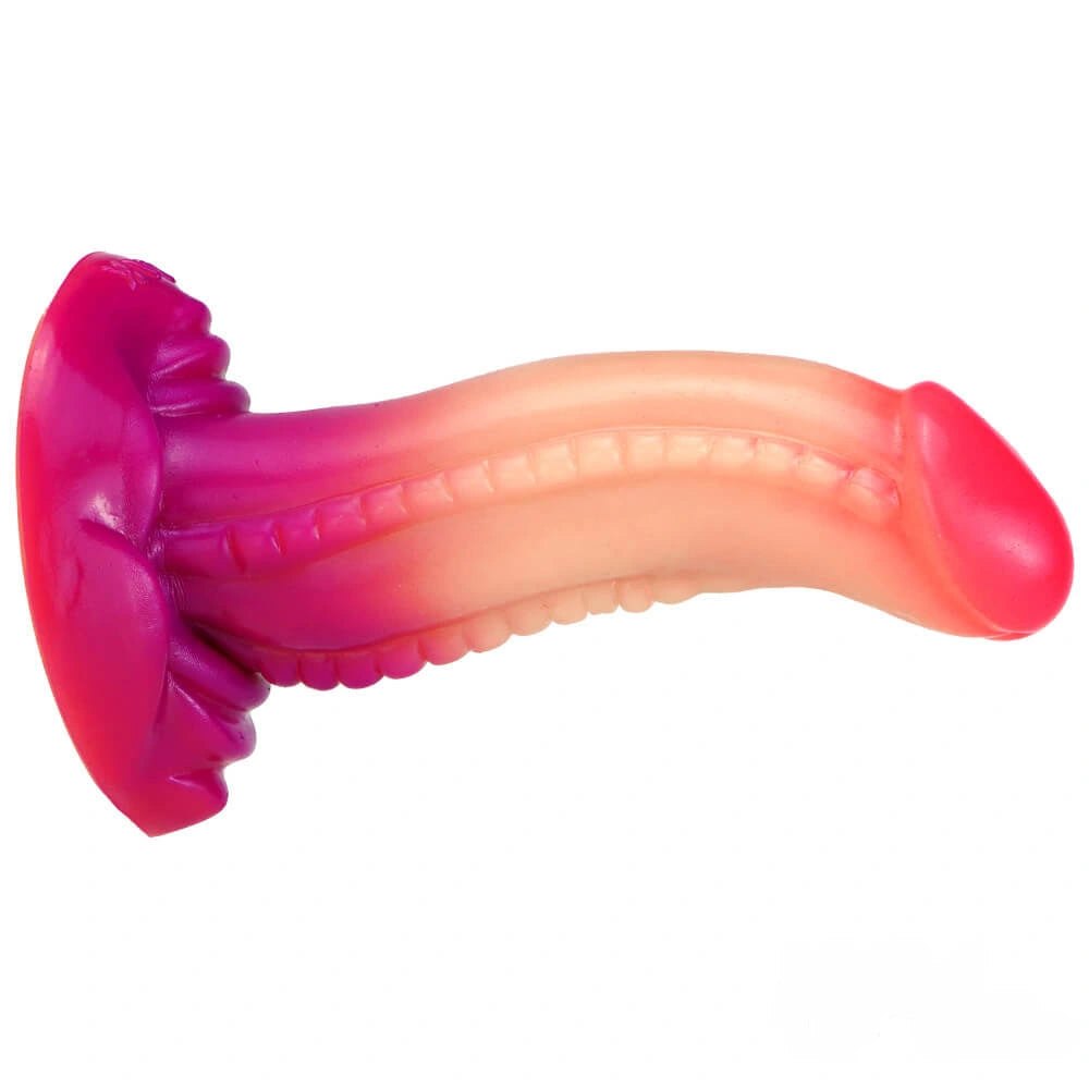Ombre ridged fantasy dildo, photo 5