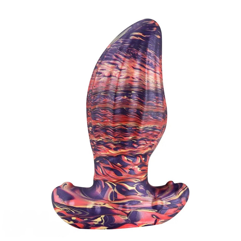 Mixed ombre ridged fantasy dildo, photo 12