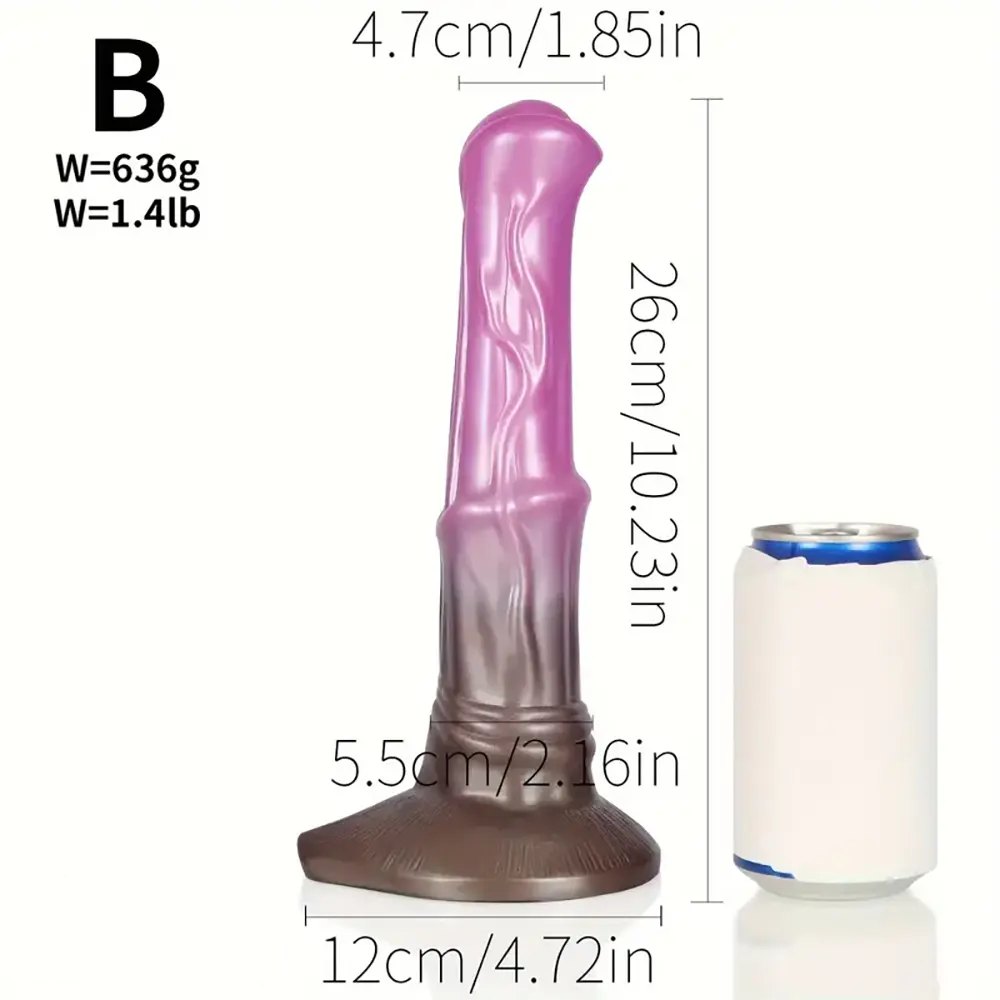 Ombre silicone realistic suction cup dildo, photo 12