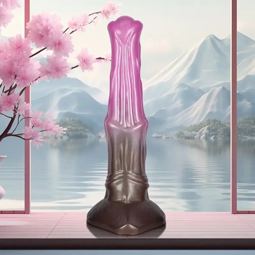 Ombre silicone realistic suction cup dildo, photo 13