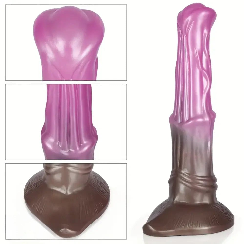 Ombre silicone realistic suction cup dildo, photo 5