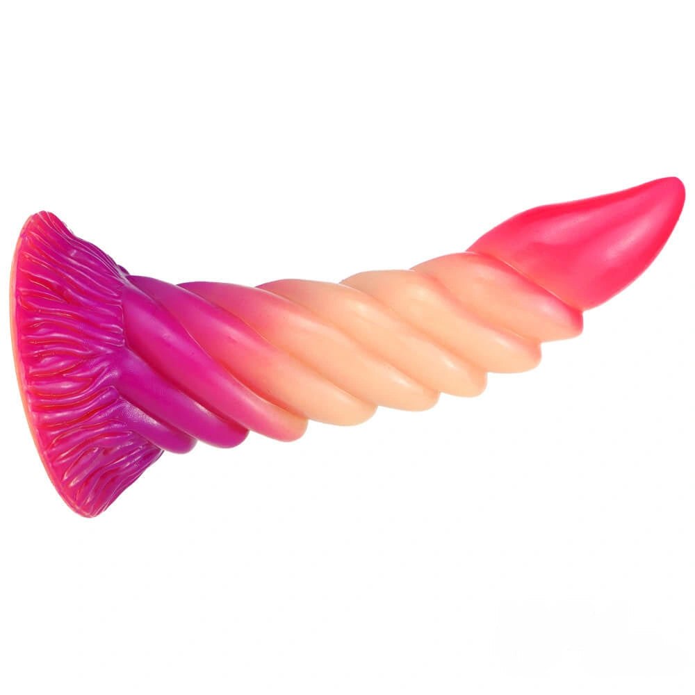 Ombre spiral fantasy dildo, photo 10