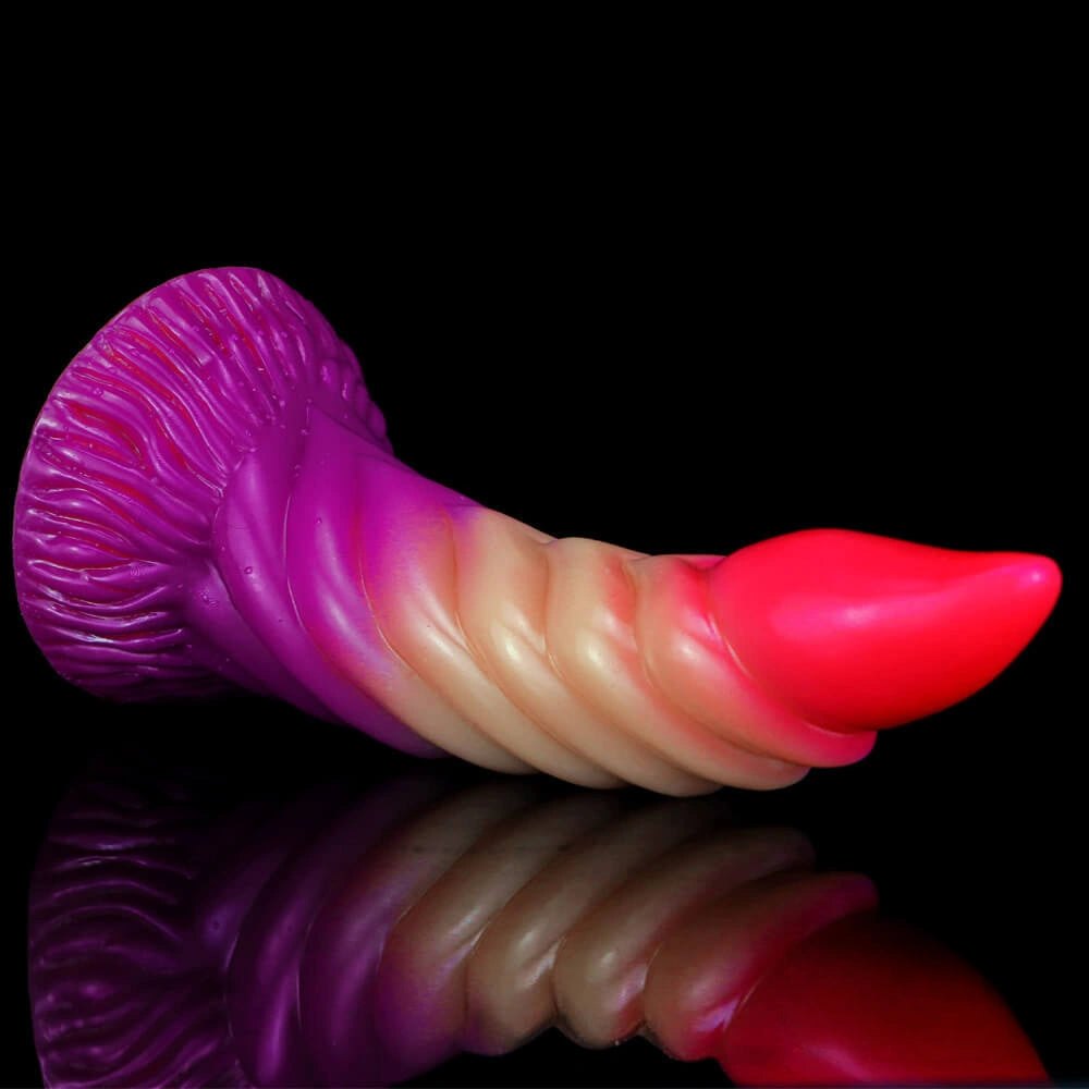 Ombre spiral fantasy dildo, photo 11