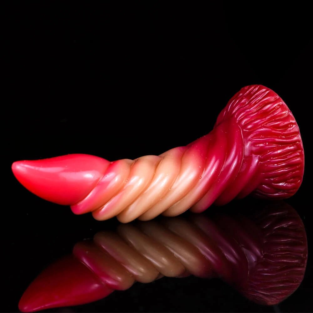 Ombre spiral fantasy dildo, photo 13