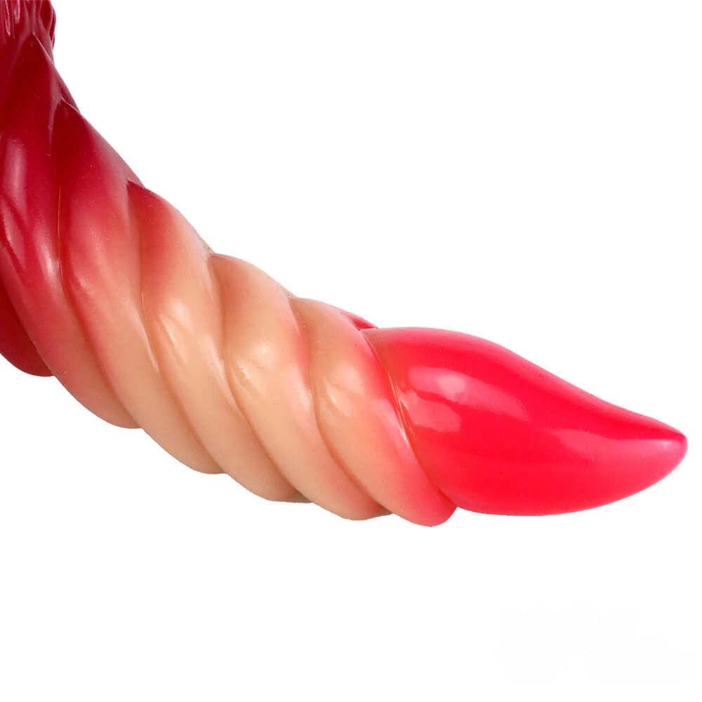 Ombre spiral fantasy dildo, photo 7