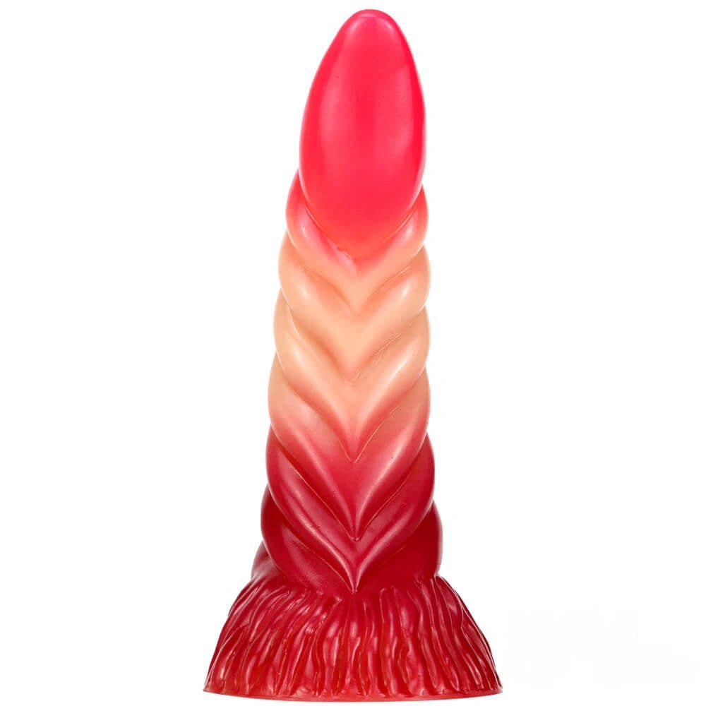 Ombre spiral fantasy dildo, photo 8