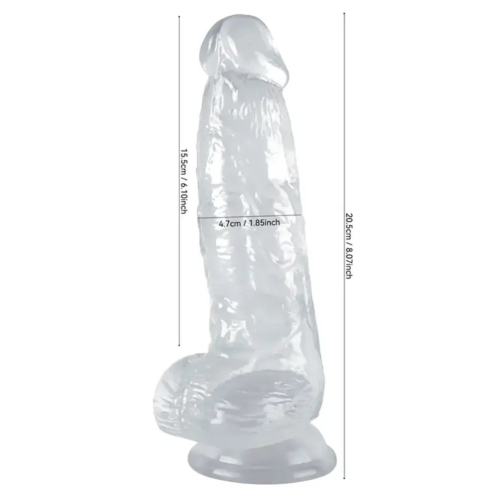 Blue ombre tpe suction cup dildo, photo 8