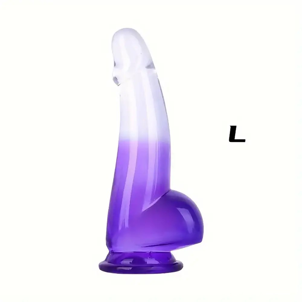 Purple ombre suction cup realistic dildo