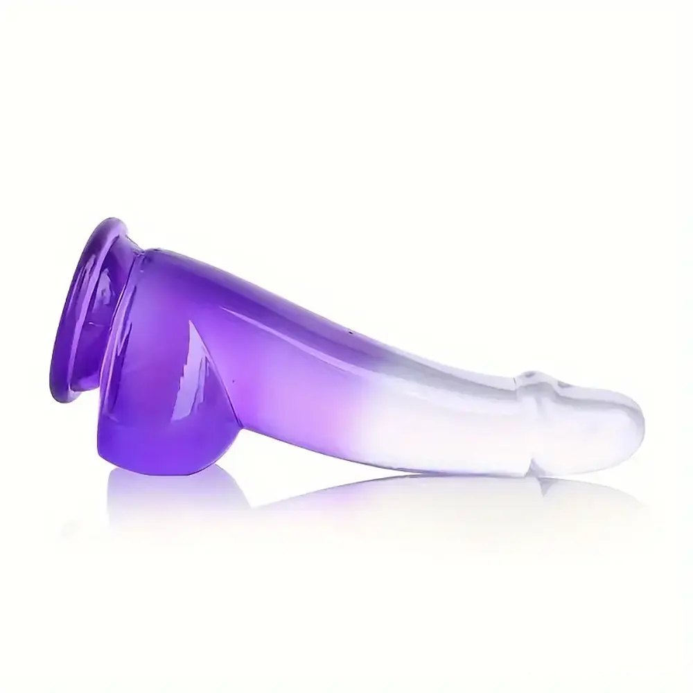 Ombre suction cup realistic dildo, photo 5
