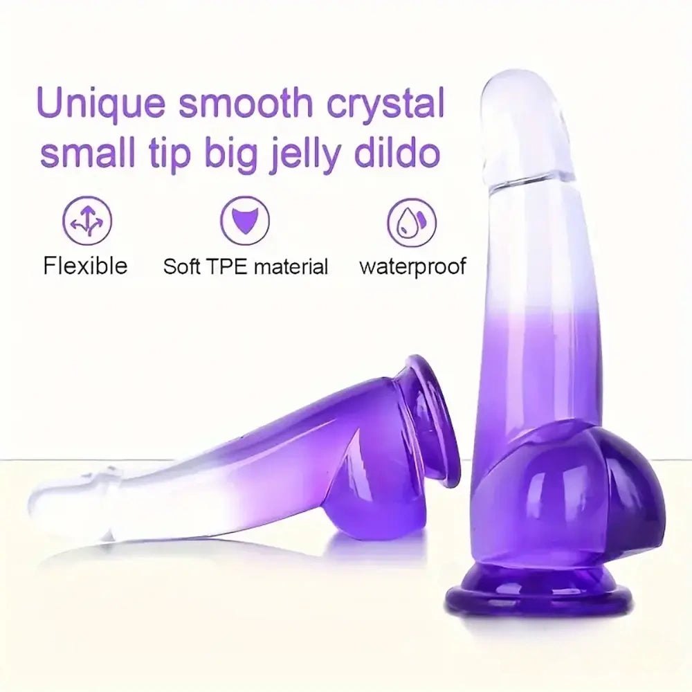 Ombre suction cup realistic dildo, photo 7