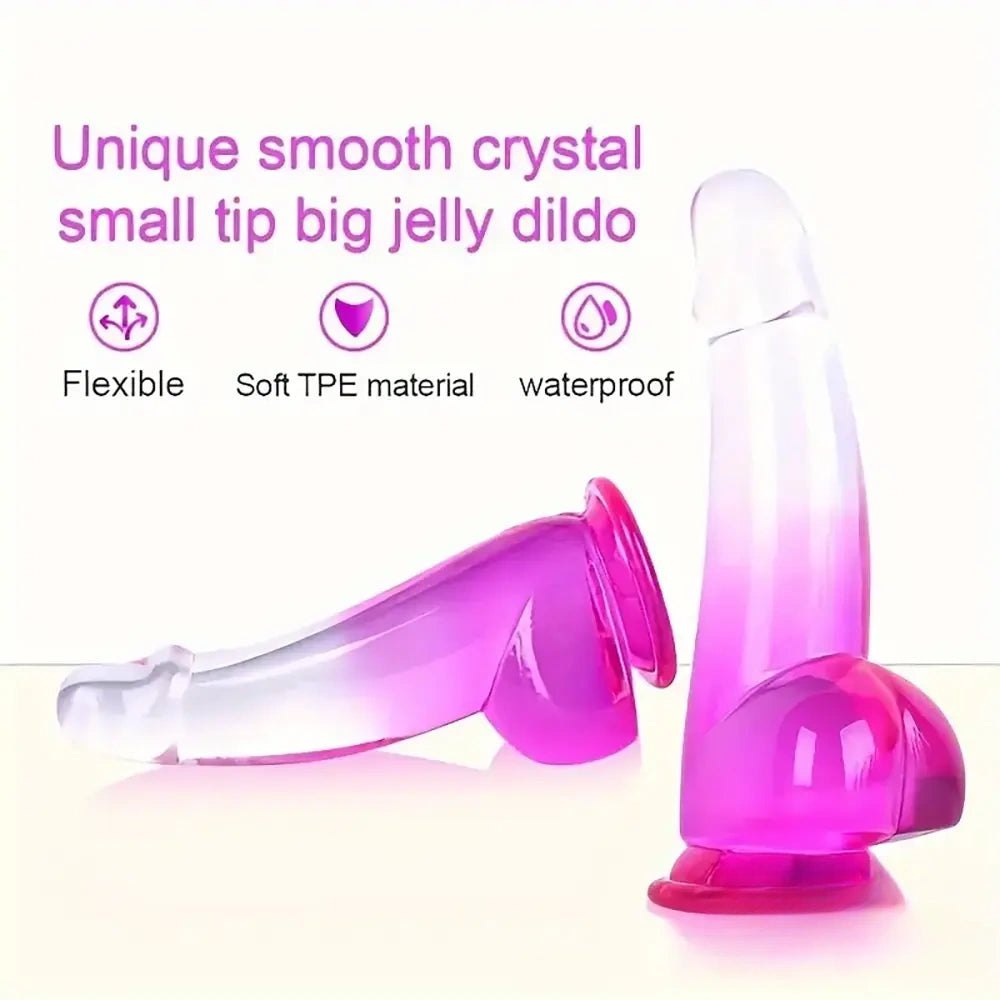 Ombre suction cup realistic dildo, photo 8