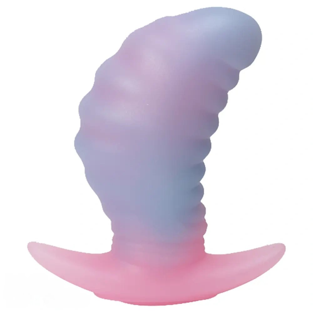 Silicone swirl texture butt plug, photo 2