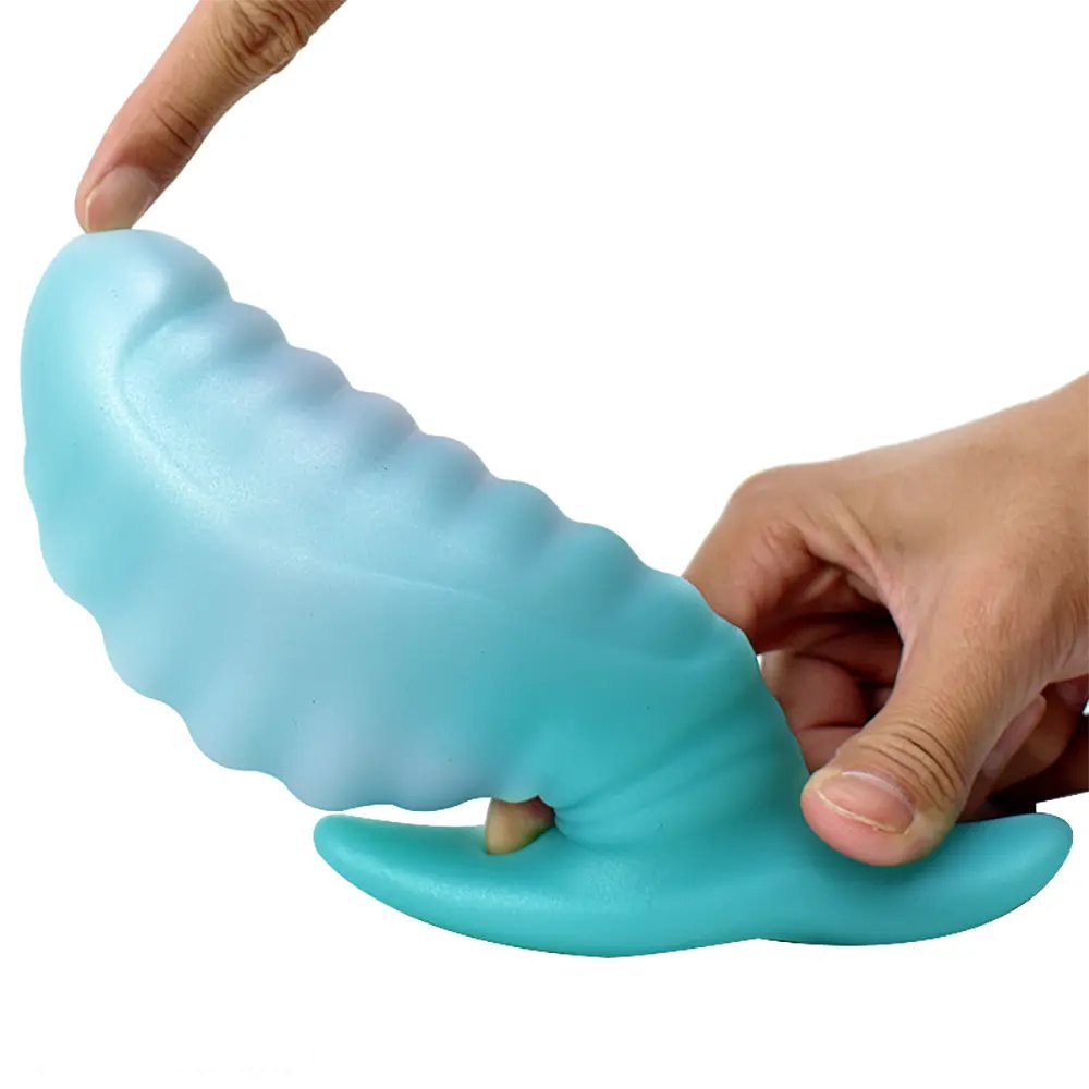 Silicone swirl texture butt plug, photo 4