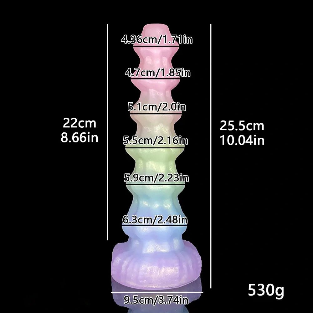 Ridged silicone fantasy tentacle dildo, photo 10