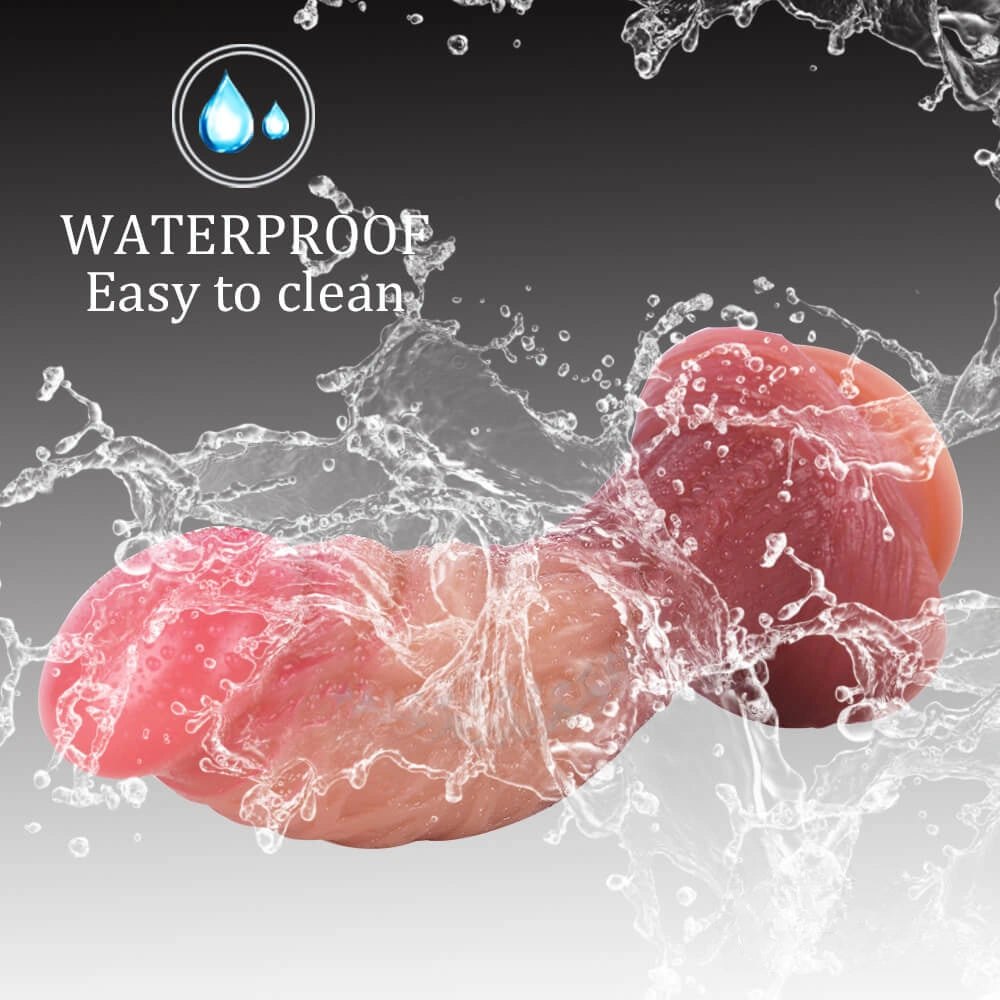 Ombre veined silicone suction cup dildo, photo 5