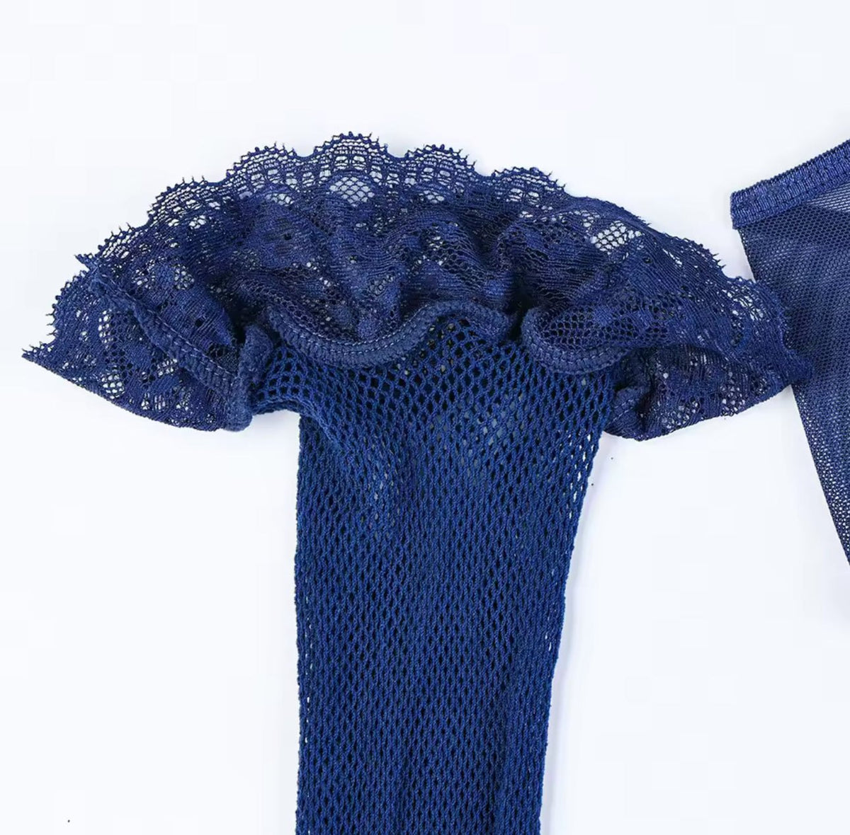 Open cup lace garter strap bodysuit, photo 6