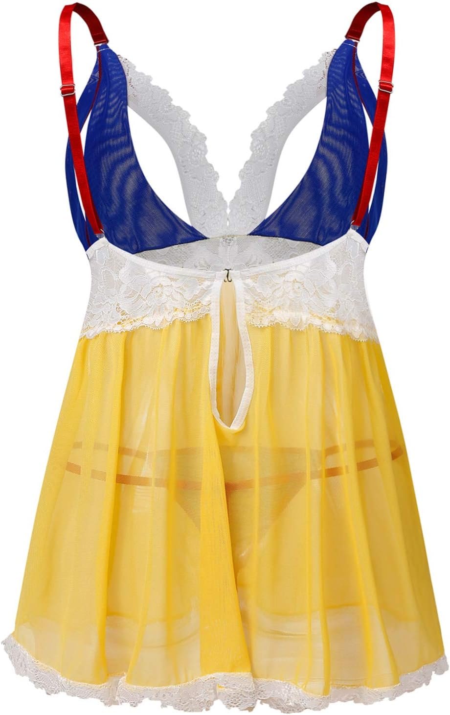 Open cup sheer mesh babydoll, photo 10