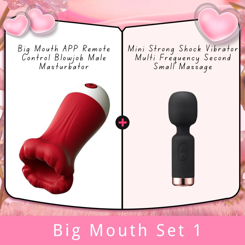 Black and red lip-shaped male masturbator, photo 6