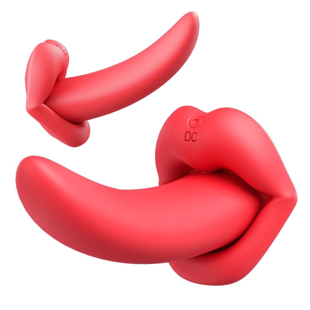Red lip-shaped clit stimulator, photo 2
