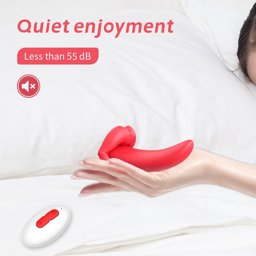 Red lip-shaped clit stimulator, photo 8