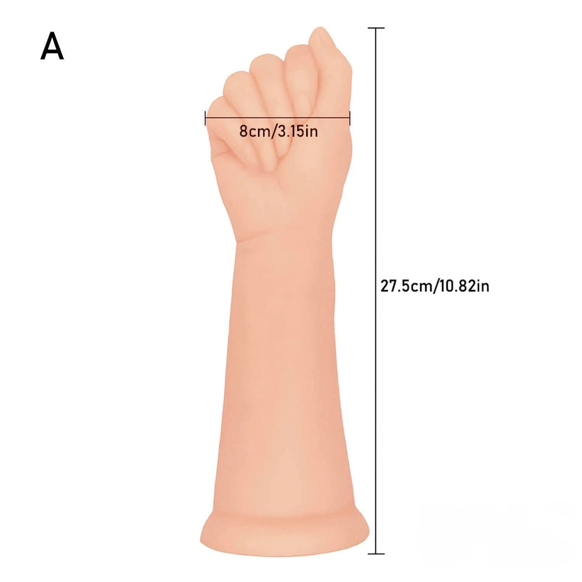 Flesh PVC fist shaped dildo, photo 3