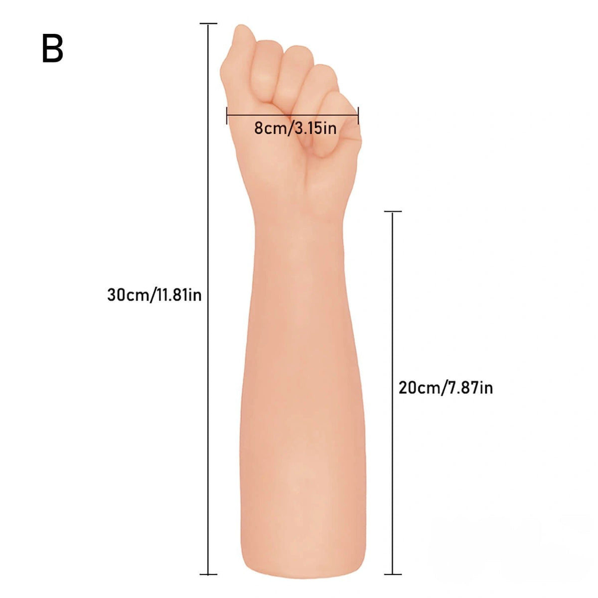 Flesh PVC fist shaped dildo, photo 6
