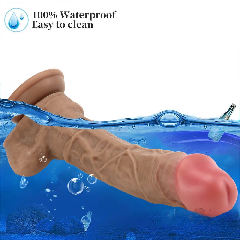 Brown oversized suction cup dildo, photo 2