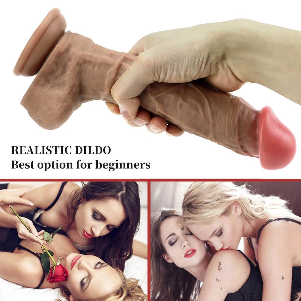 Brown oversized suction cup dildo, photo 5