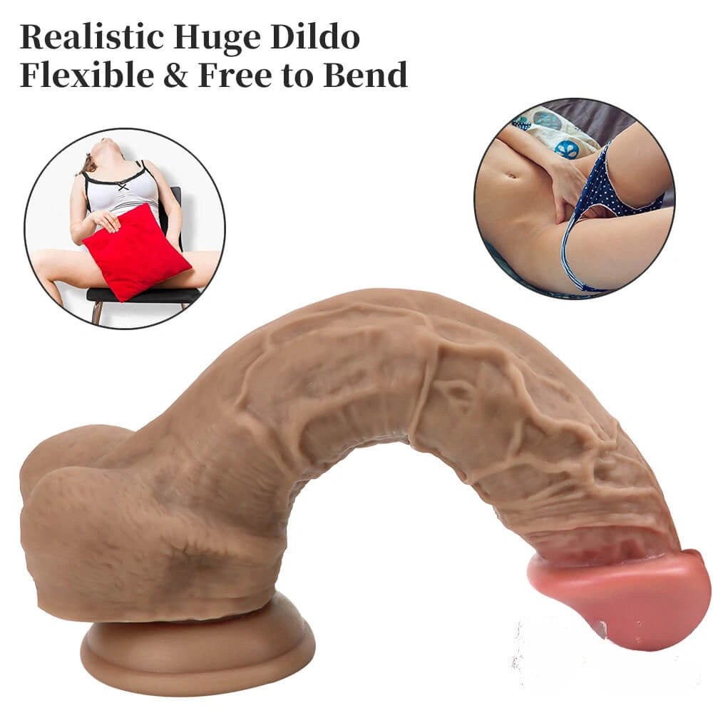 Brown oversized suction cup dildo, photo 7