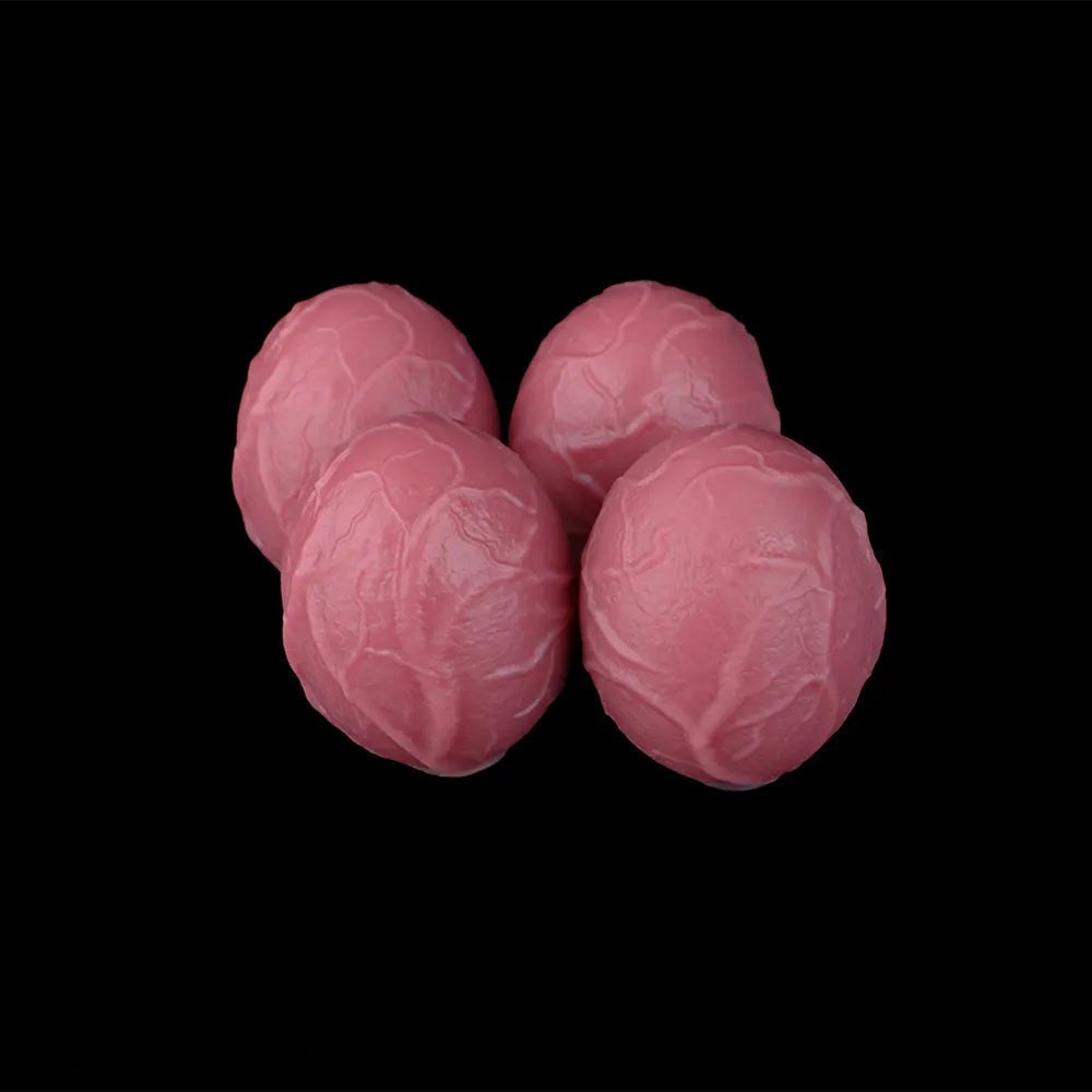 Flesh-toned silicone ovipositor dildo with eggs, photo 18