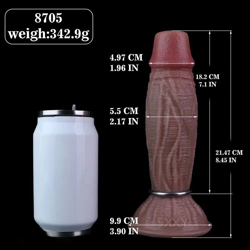 Flesh-toned silicone ovipositor dildo with eggs, photo 4