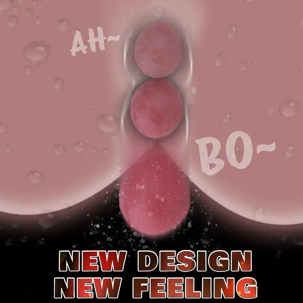 Flesh-toned silicone ovipositor dildo with eggs, photo 6