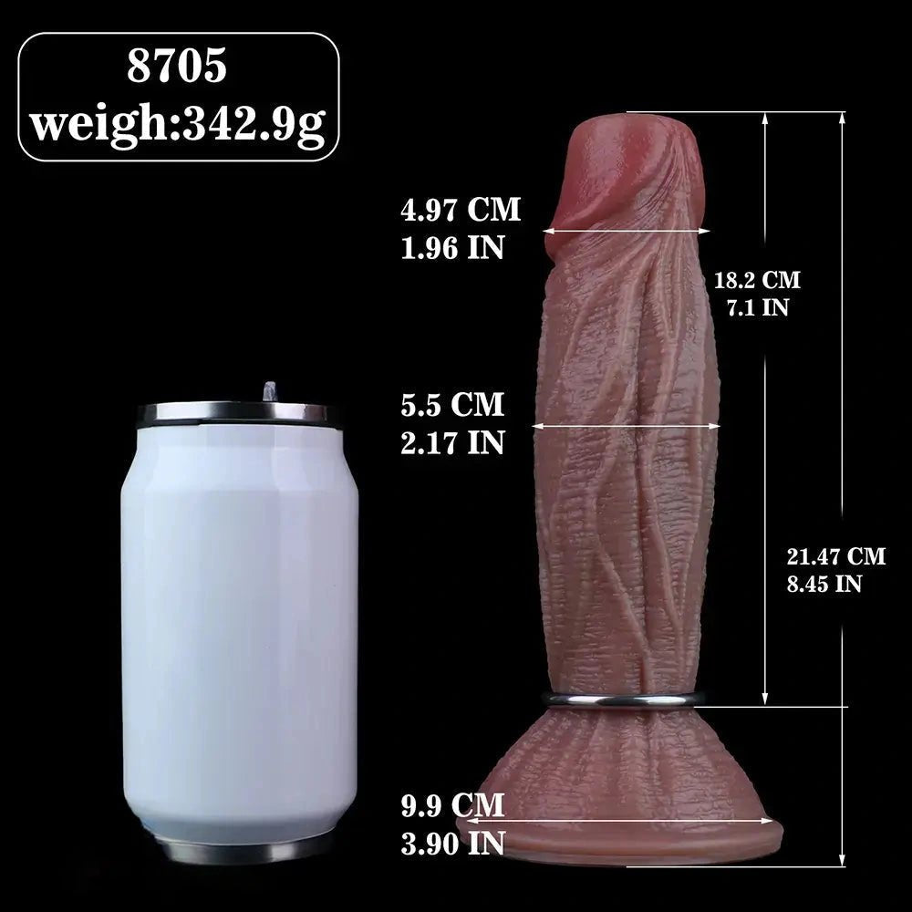 Flesh-toned silicone ovipositor dildo with eggs, photo 8