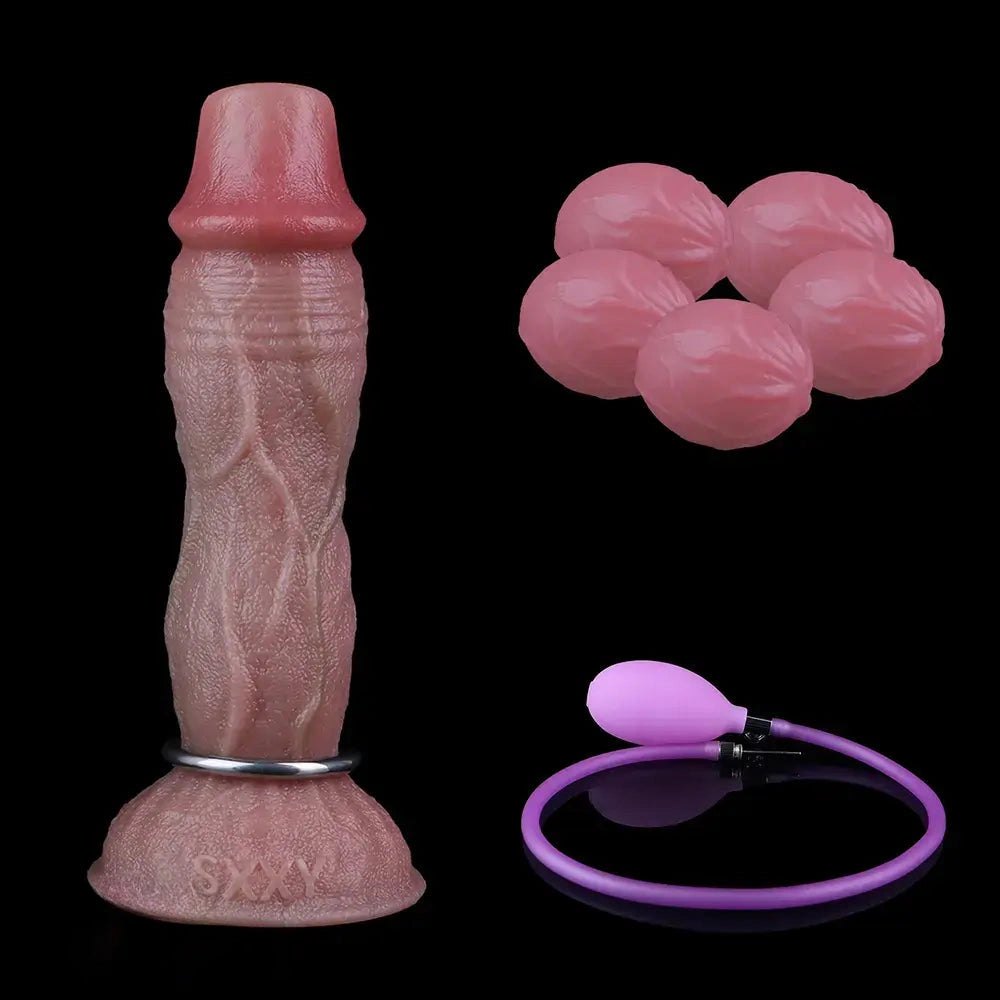 Flesh silicone ovipositor egg dildo, photo 17