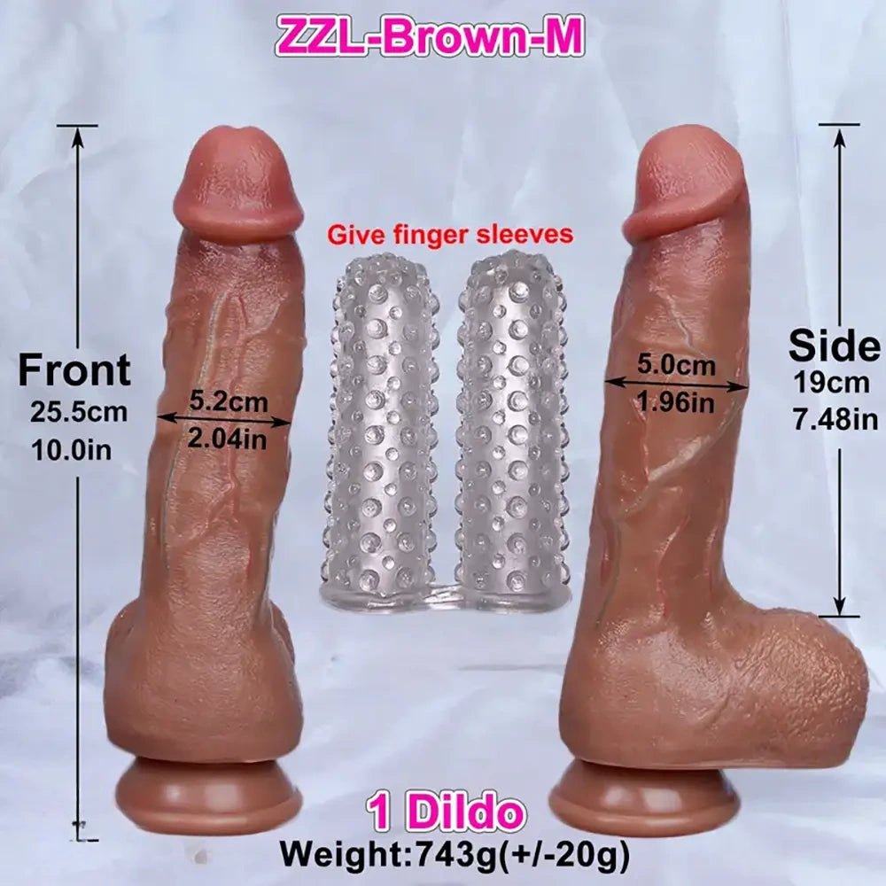 Flesh tone painted thick big dildo, photo 6