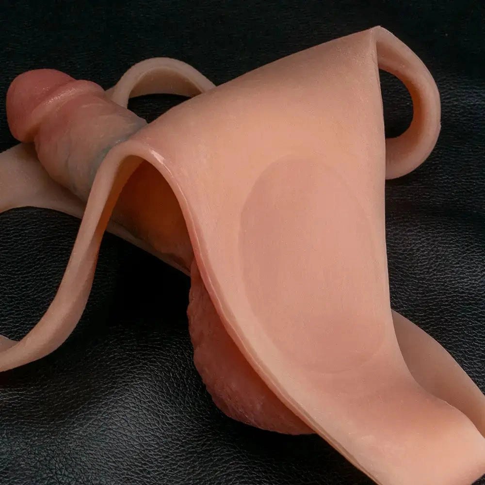 Flesh-tone panty harness dildo, photo 8