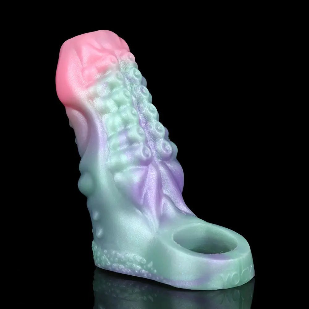 Pastel pink and purple bumpy fantasy hollow sleeve, photo 10